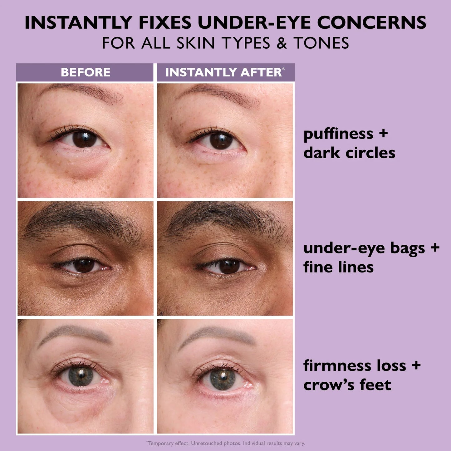 Instant Glamish Eye Temporary Eye Tightener Easy-Wear Formula