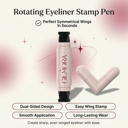 Rotating Eyeliner Stamp Pen - Black