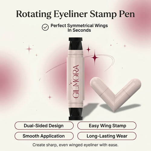 Rotating Eyeliner Stamp Pen - Black