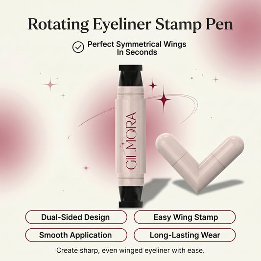 Rotating Eyeliner Stamp Pen - Black